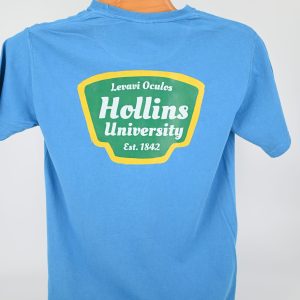 Hollins Script S/S Tshirt Blue Sky