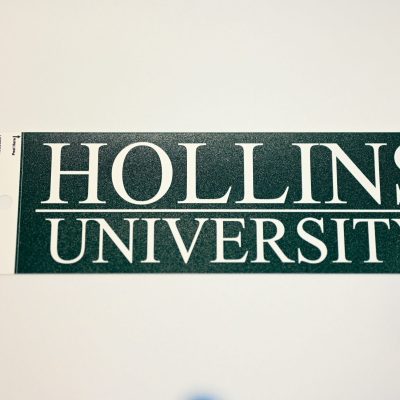 Hollins Univ Decal w/ white line wordmark