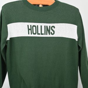 Classic crewneck sweater w/ stripe